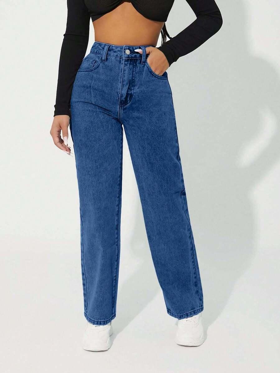 SPODNIE JEANS WYSOKI STAN