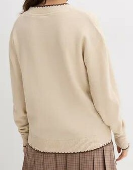 SWETER DAMSKI REGULAR OKRĄGŁY DEKOLT 