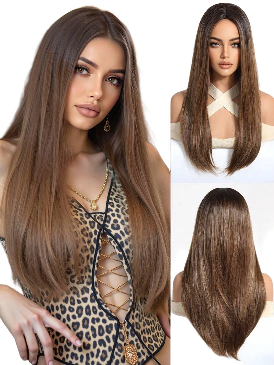 peruka włosy syntetyczne ciemny blond