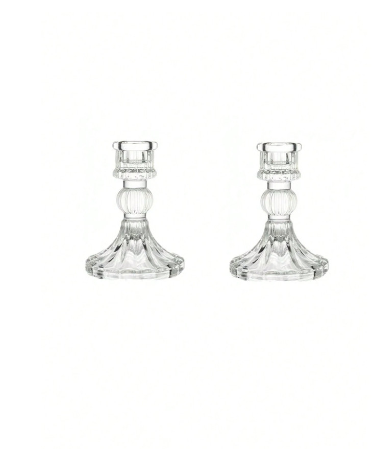szklane świecznik 2-pack