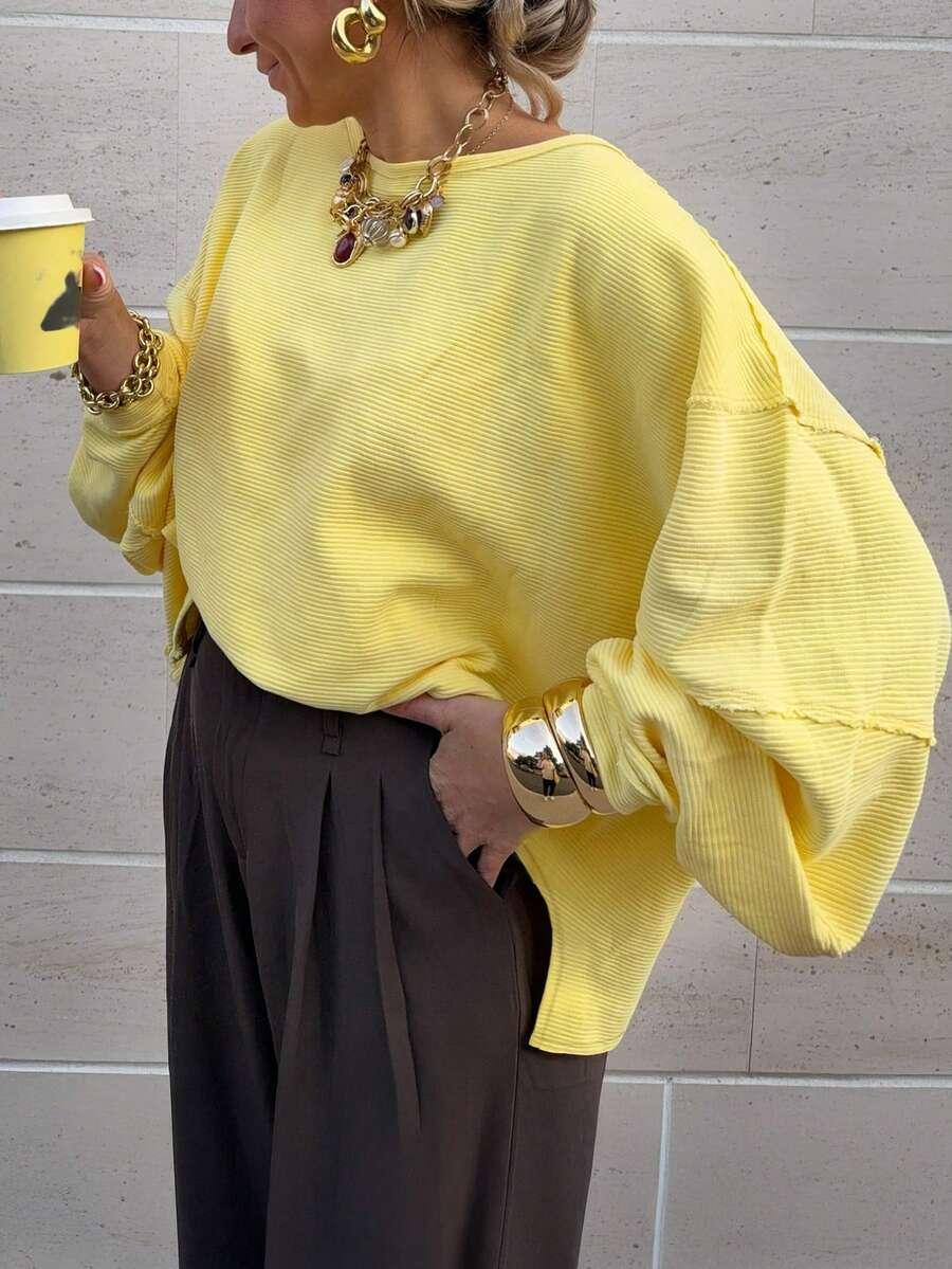 żółta BLUZKA OVERSIZE