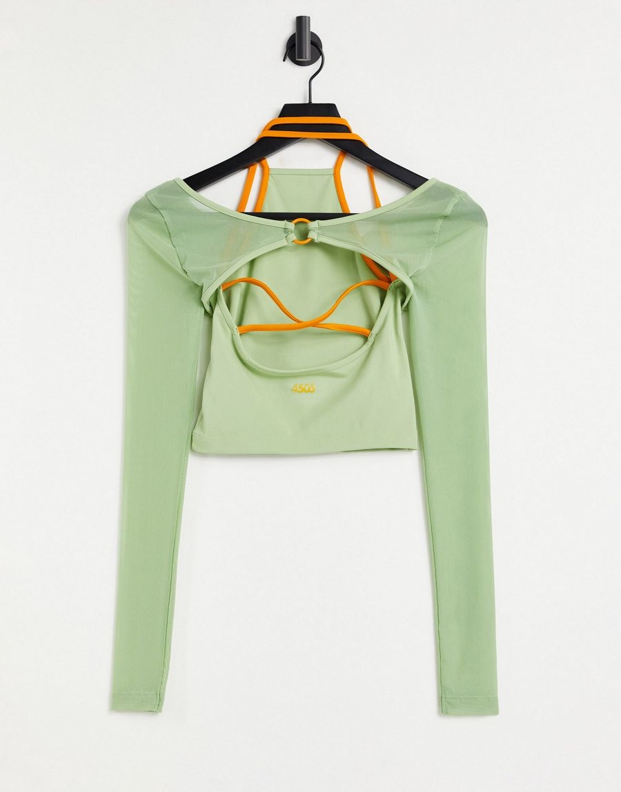 ZIELONY TOP SPORTOWY 