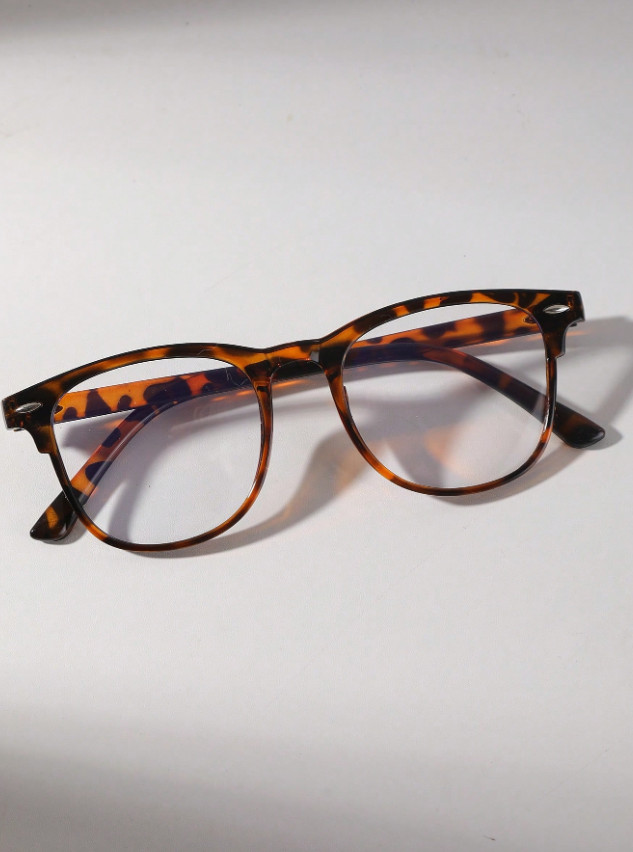 okulary zerówki animal print