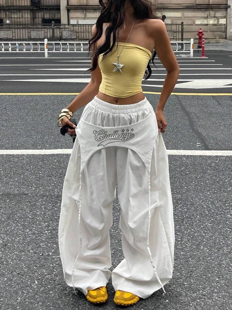 BIAŁE SPODNIE CASUAL