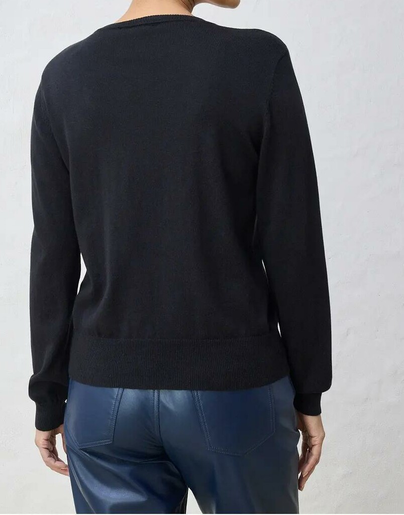 SWETER DAMSKI ROZPINANY BAWEŁNIANY OKRĄGŁY DEKOLT
