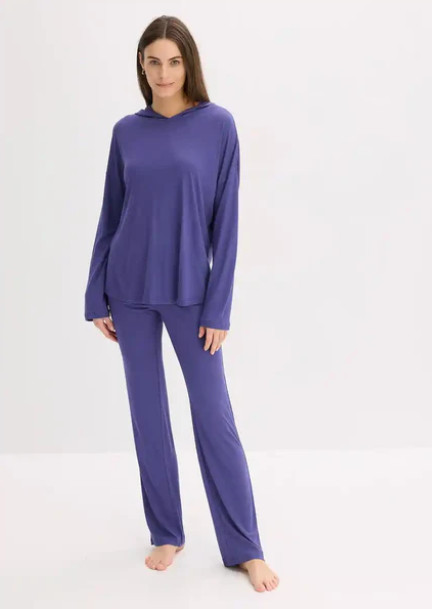 FIOLETOWA BLUZA SPODNIE KOMPLET