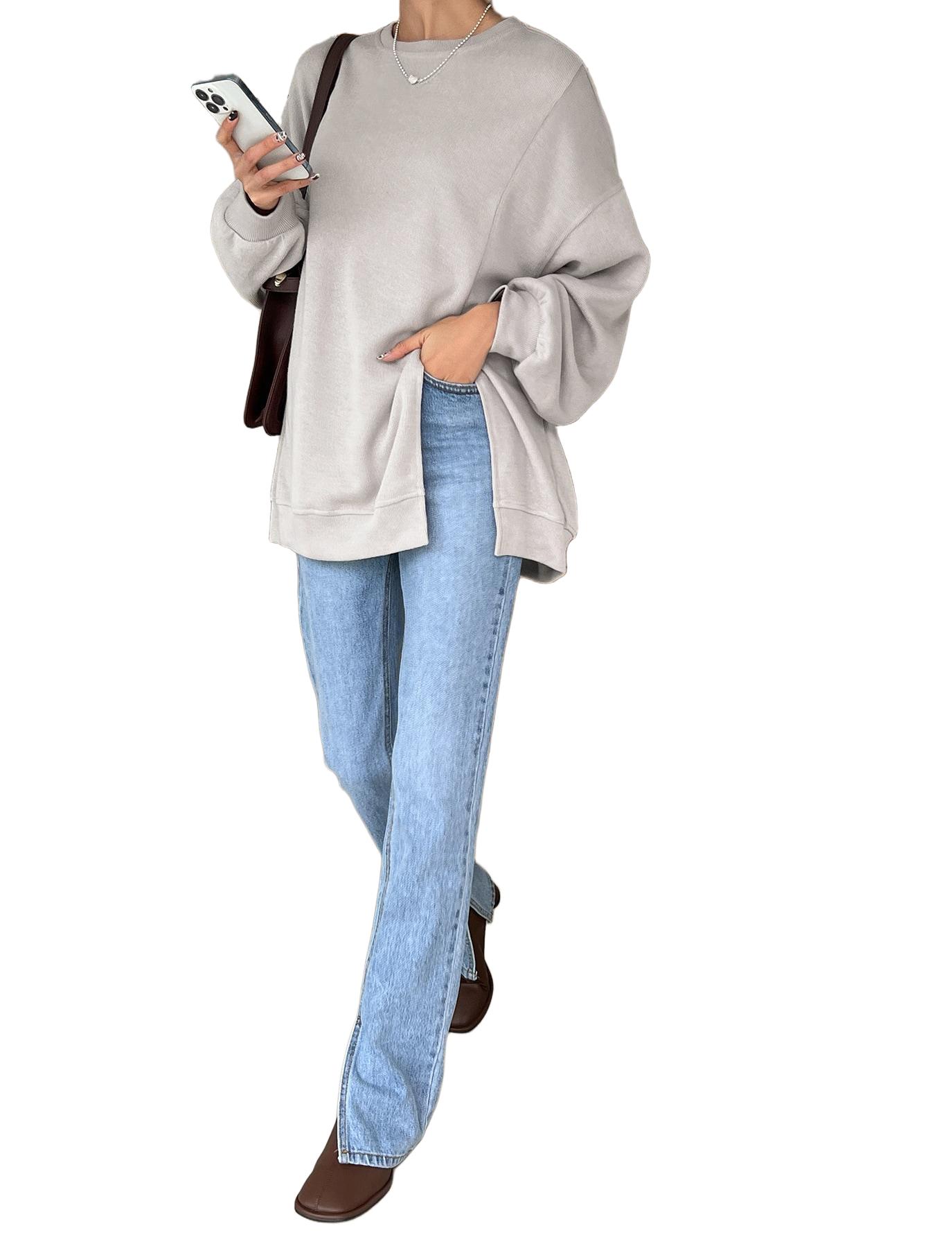 SWETER z rozcięciem