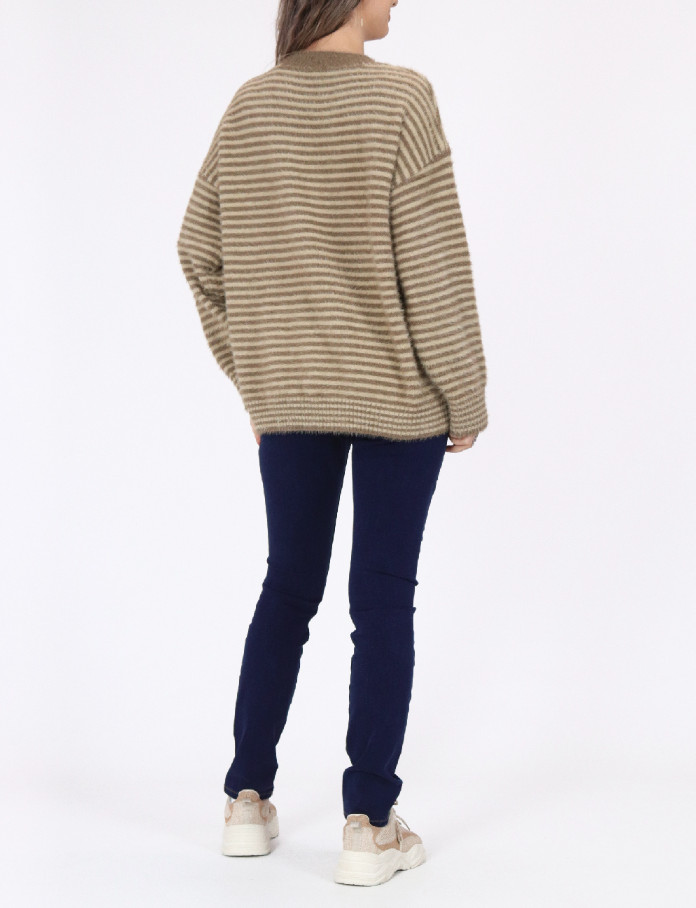 SWETER PASKI OVERSIZE KONTRAST