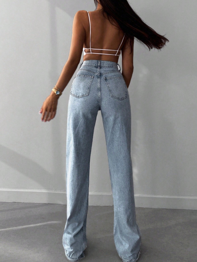 NIEBIESKIE SPODNIE JEANS