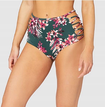 DÓŁ OD BIKINI WZÓR KWIATY 