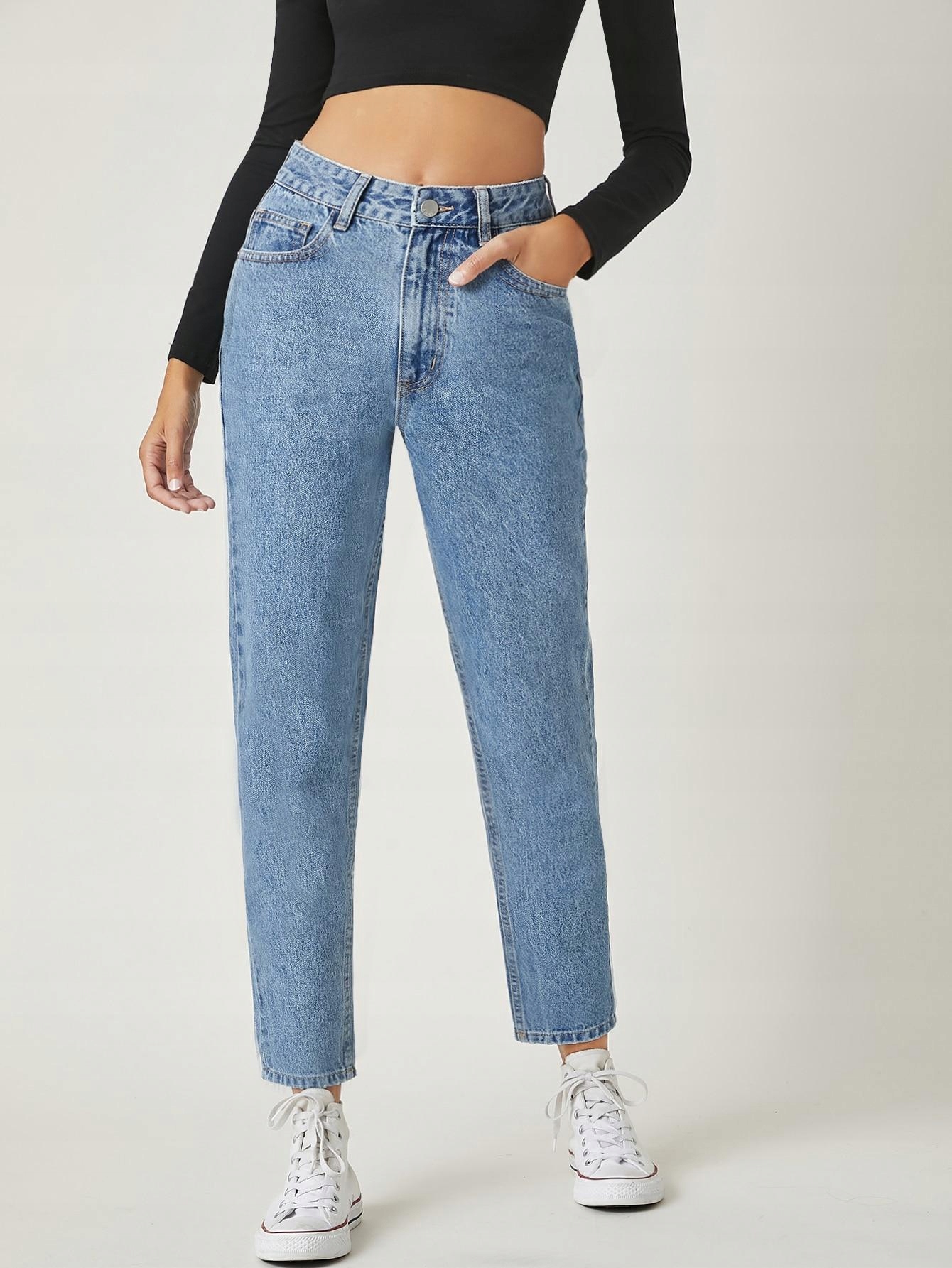 NIEBIESKIE SPODNIE JEANS 