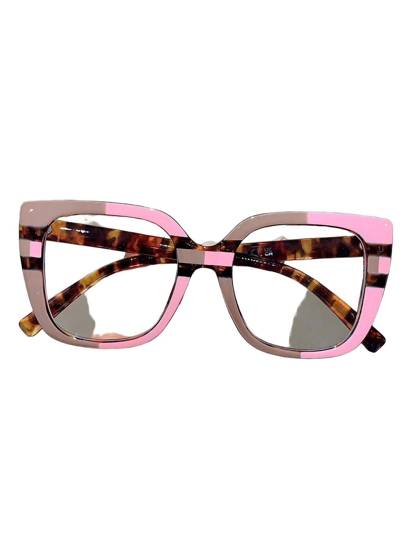 okulary zerówki animal print