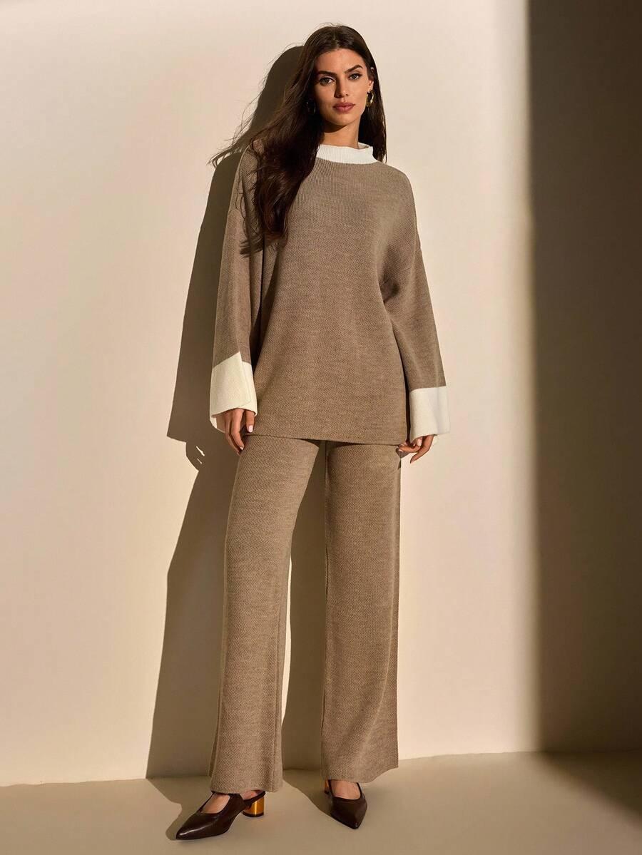sweter spodnie komplet