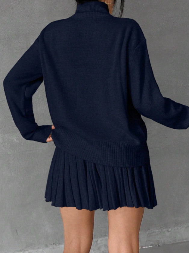 KOMPLET SWETER SPÓDNICA