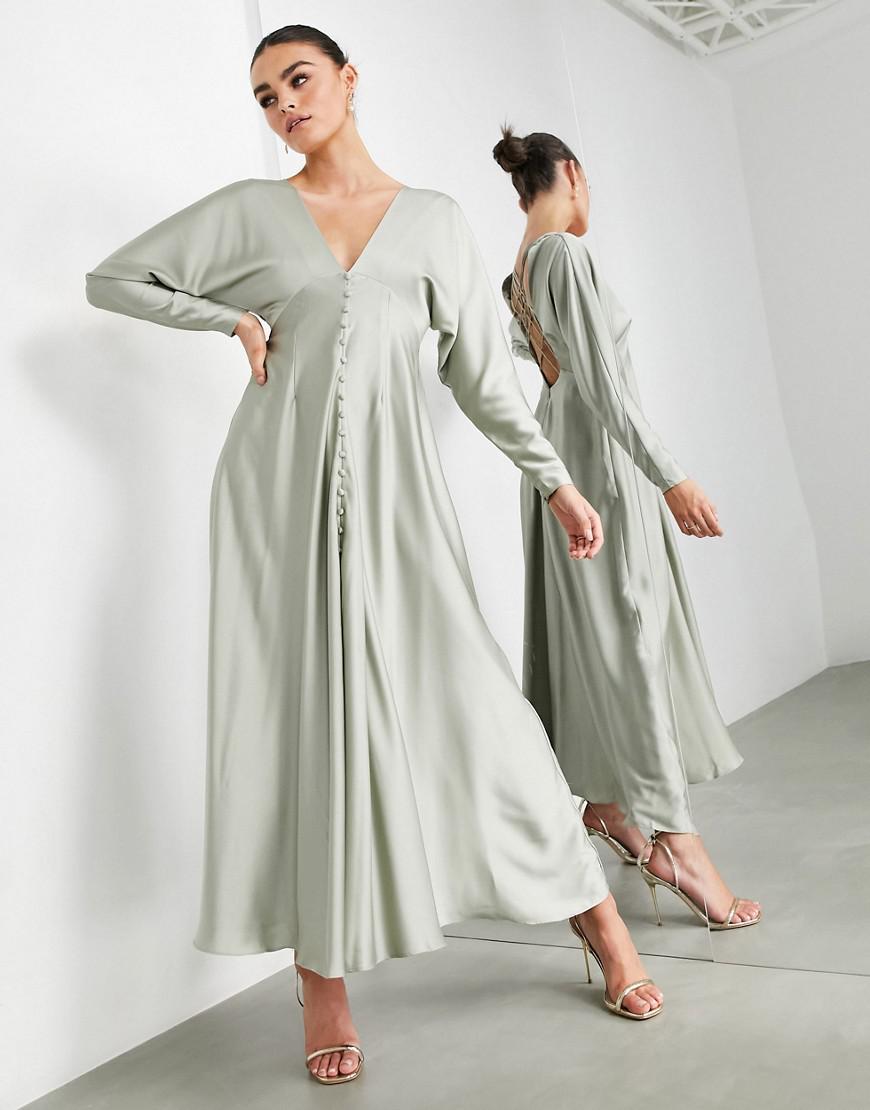 MIDI SUKIENKA V-NECK WSTAWKA