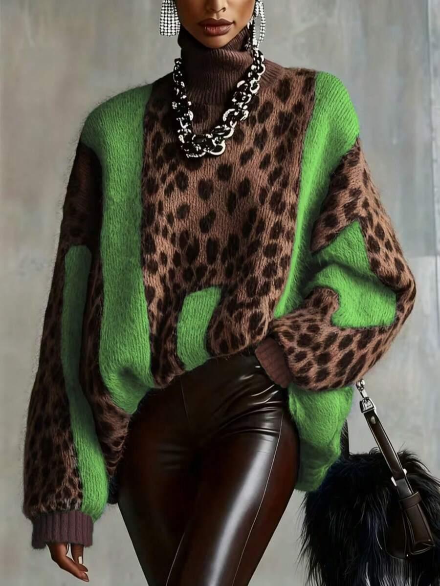 SWETER GOLF ANIMAL PRINT