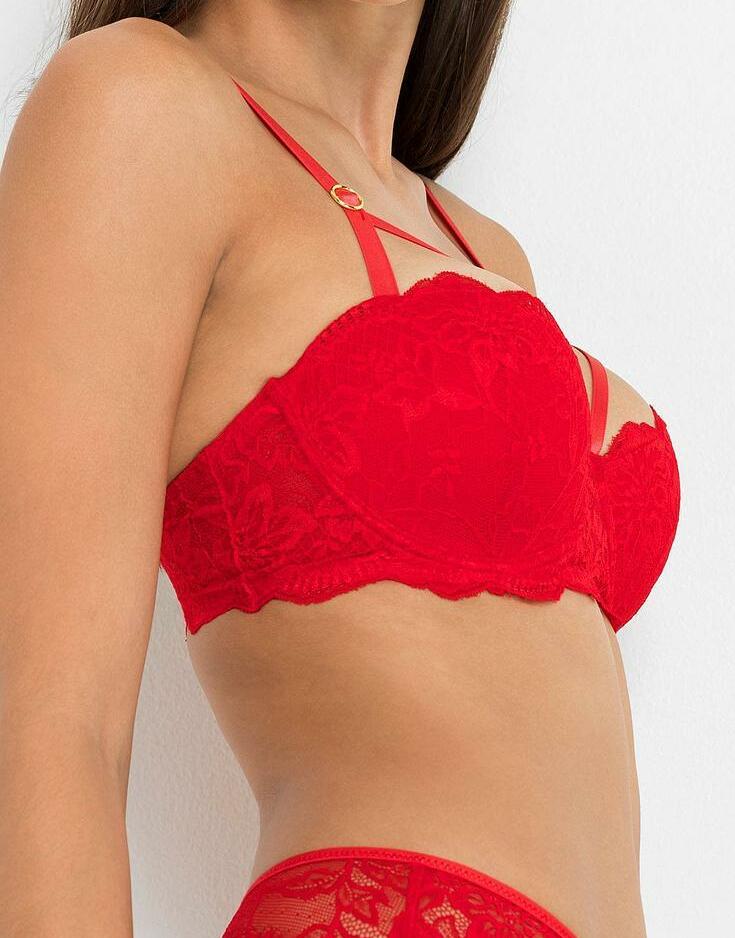 BIUSTONOSZ DAMSKI PLUS SIZE Z ZAPIĘCIEM Z TYŁU