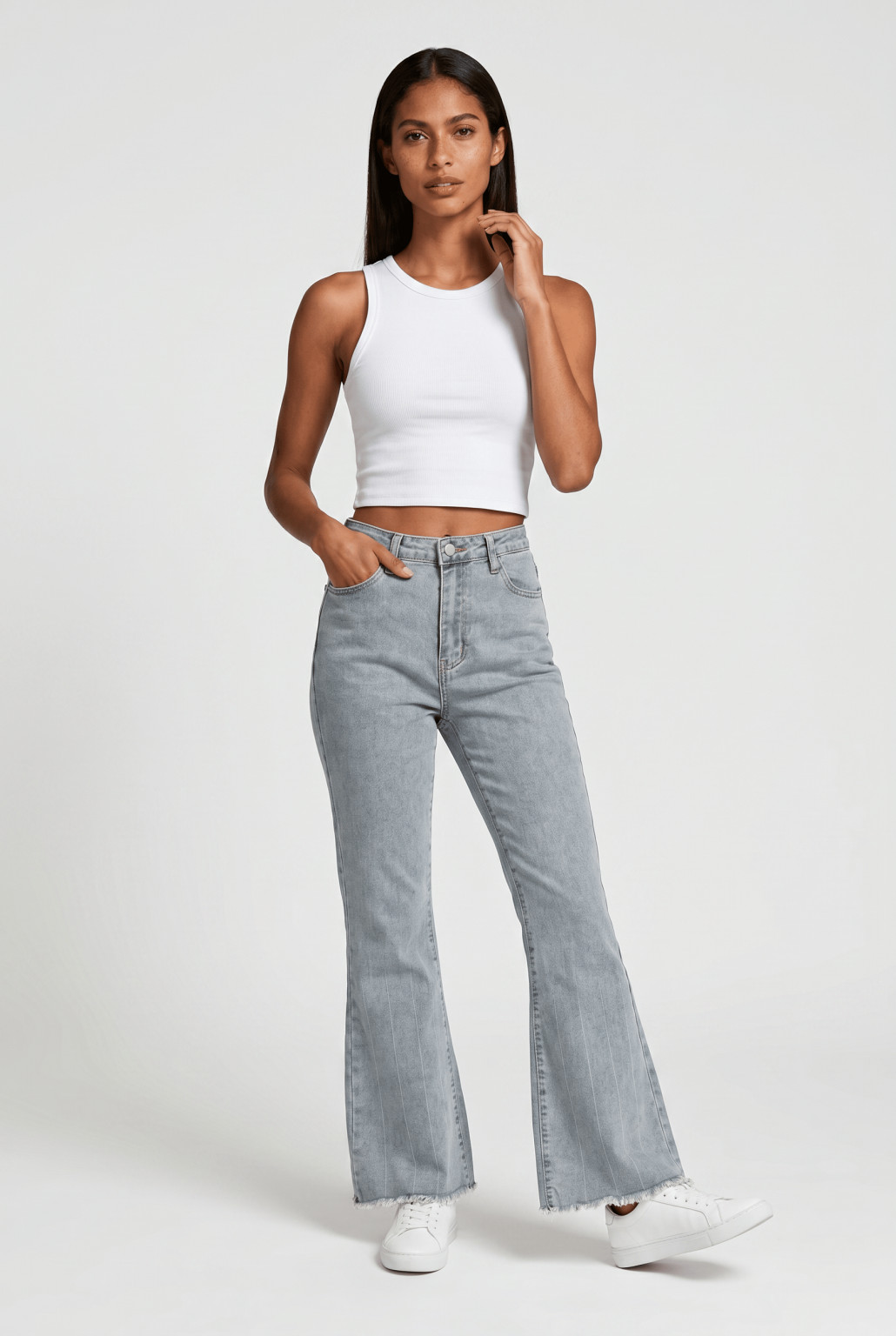 SPODNIE JEANS dzwony VINTAGE 