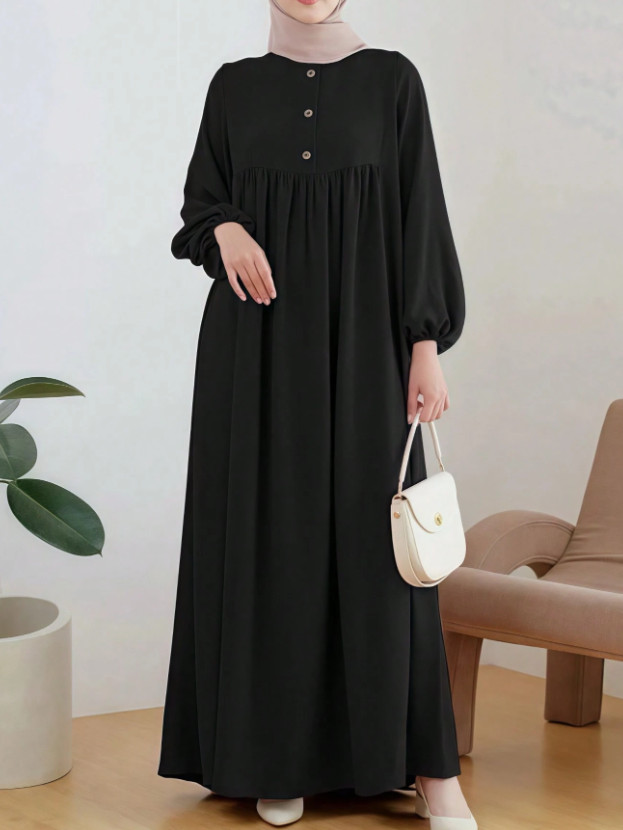 czarna MAXI SUKIENKA