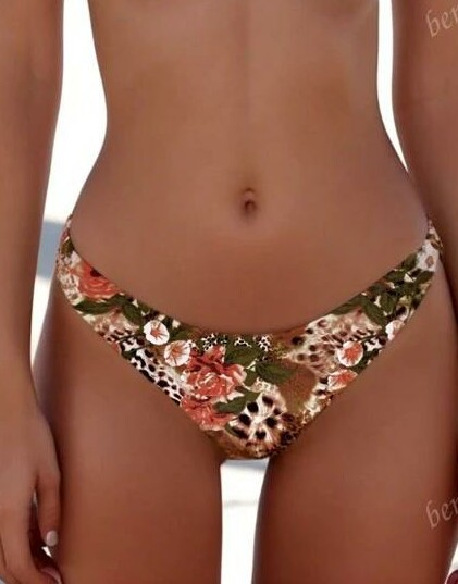 dół od bikini kwiaty 