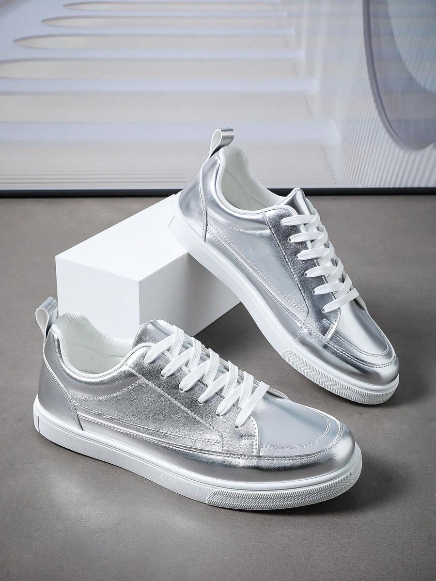 srebrne buty sportowe