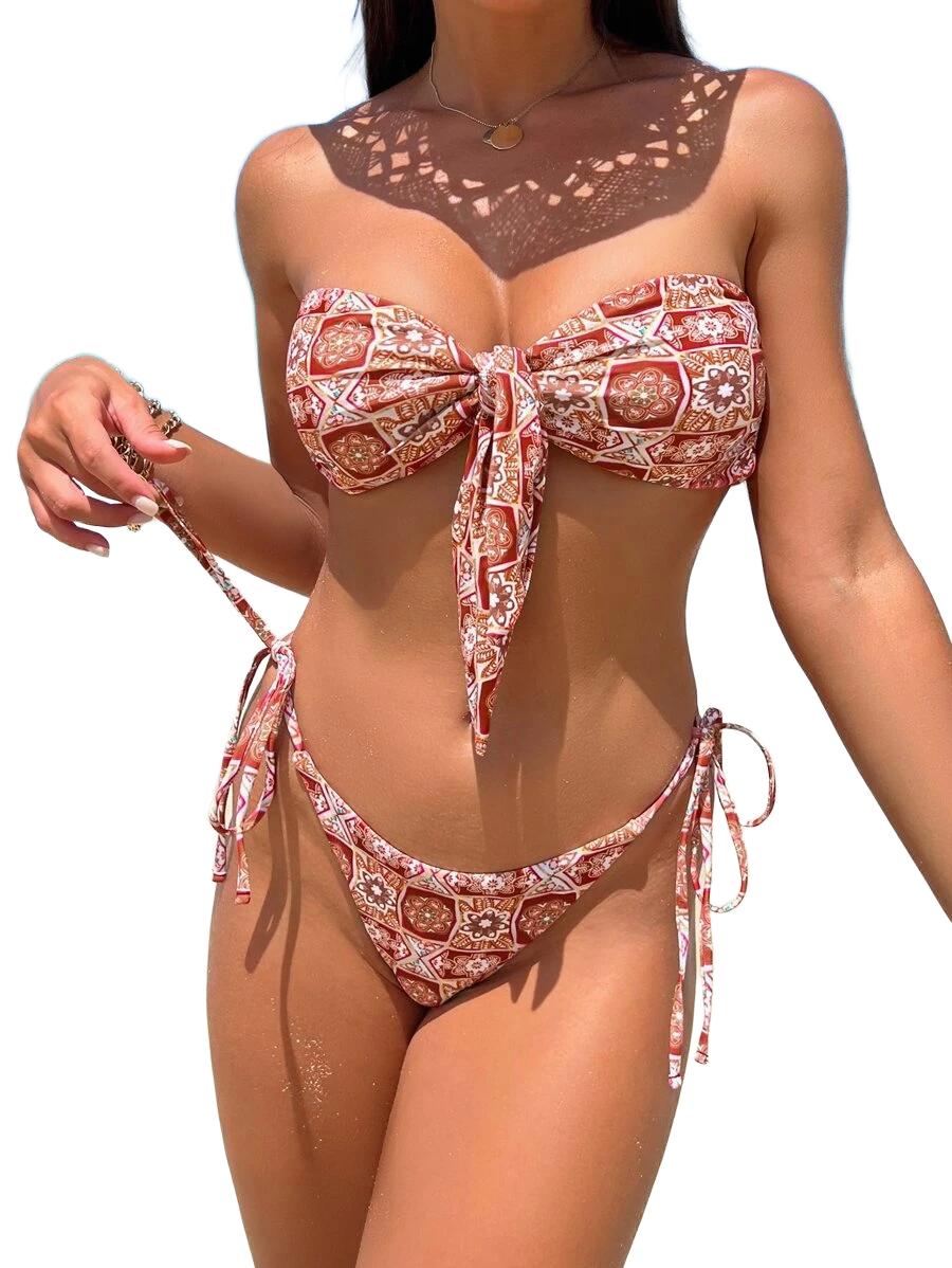 BIKINI DWUCZĘŚCIOWE ZE WZOREM 