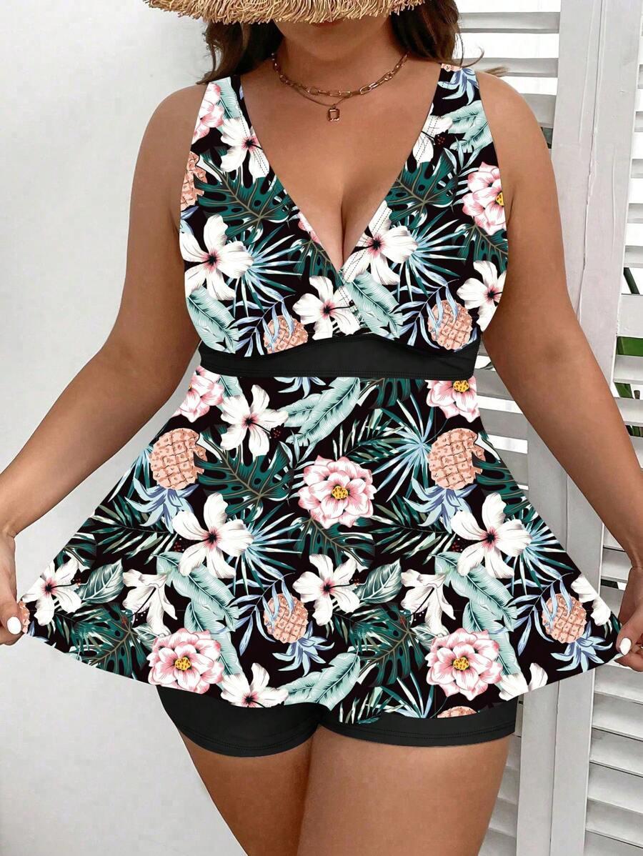DWUCZĘŚCIOWY STRÓJ KĄPIELOWY TROPICAL PRINT