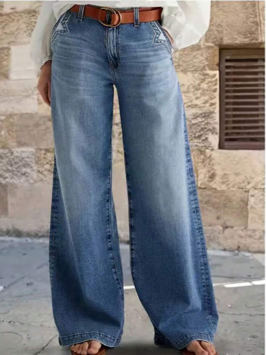 NIEBIESKIE SPODNIE JEANS 