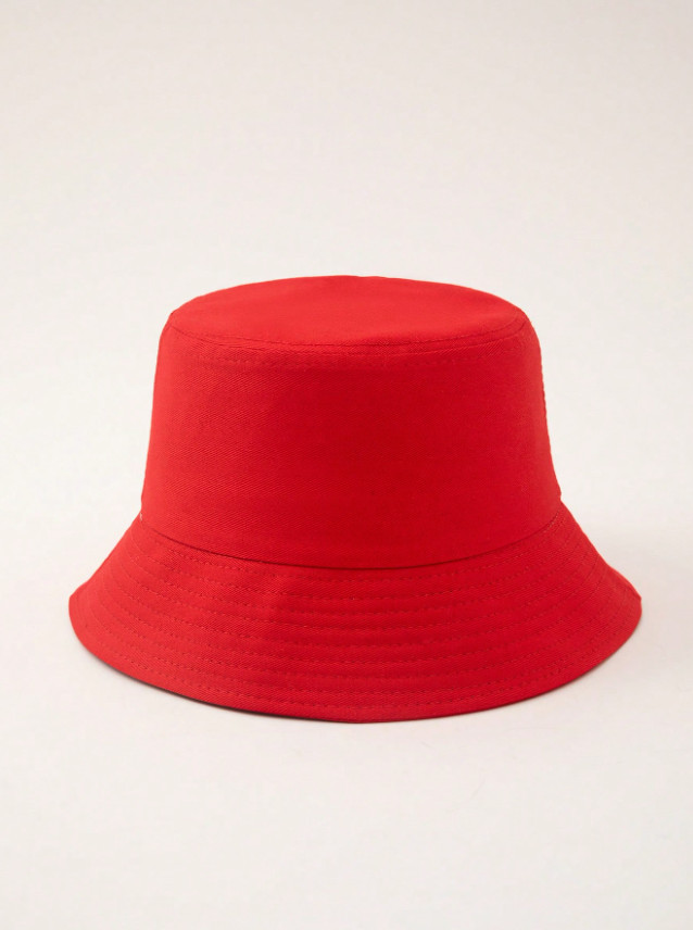 czerwony KAPELUSZ BUCKET