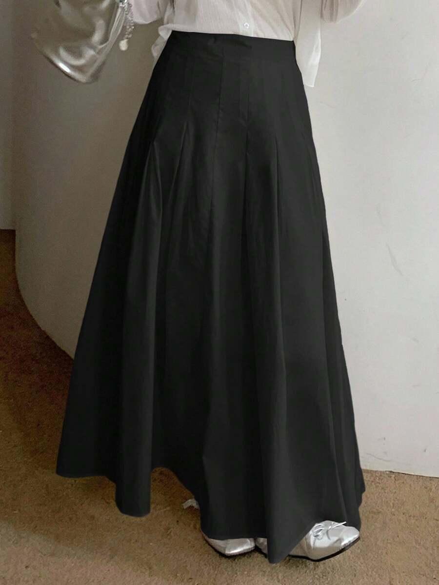 czarna maxi spódnica
