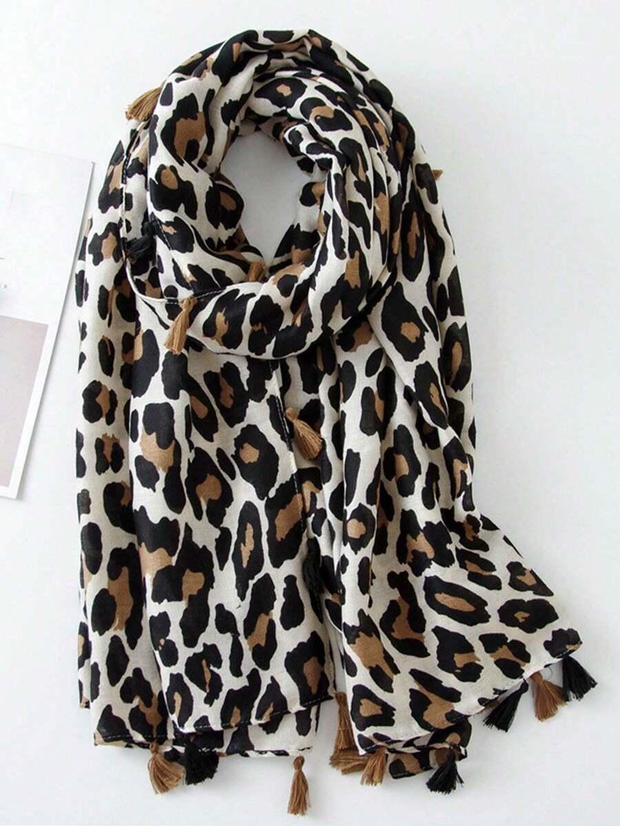szal wzór leopard