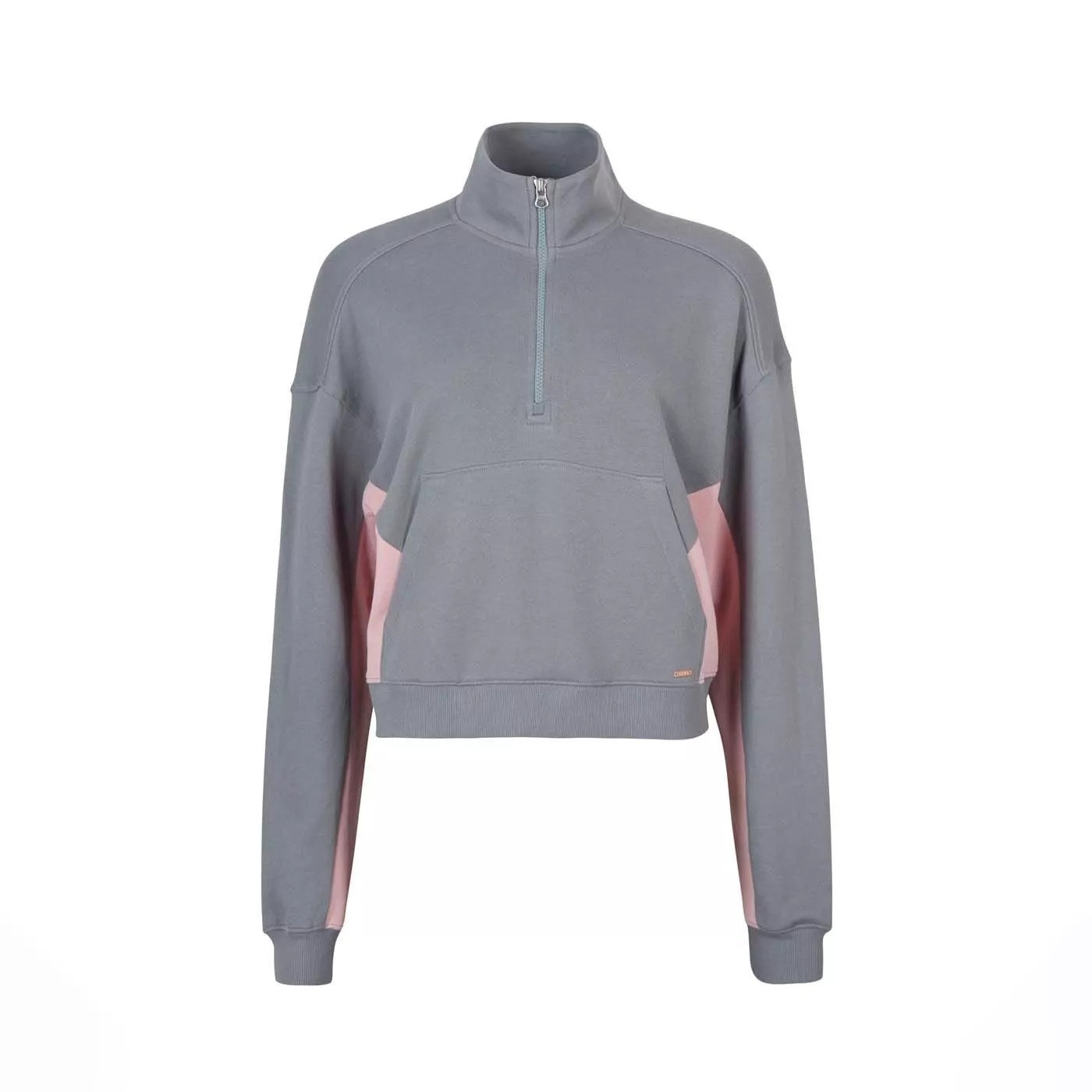 BLUZA STÓJKA ZIP WSTAWKI