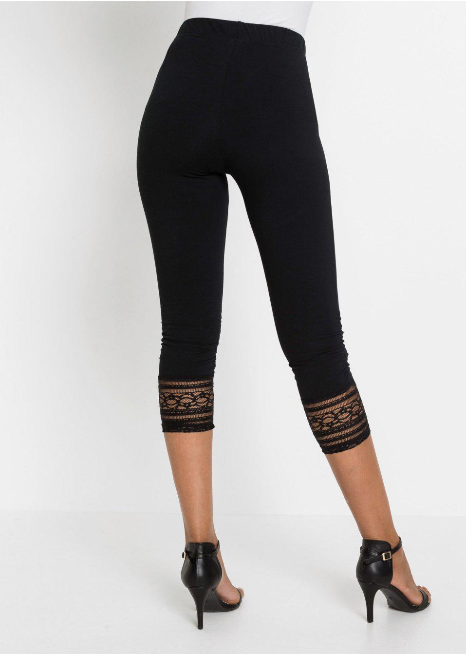 LEGGINSY Z KORONKĄ