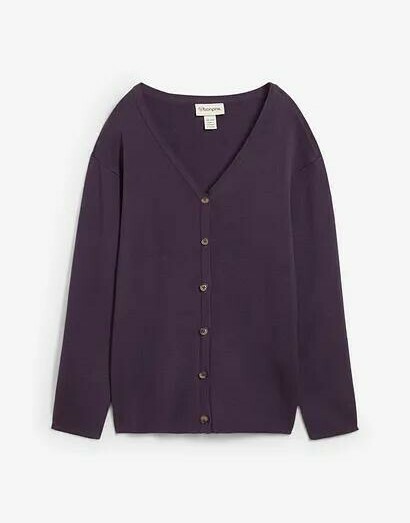 SWETER DAMSKI SEREK/V-DEKOLT BAWEŁNIANY ROZPINANY