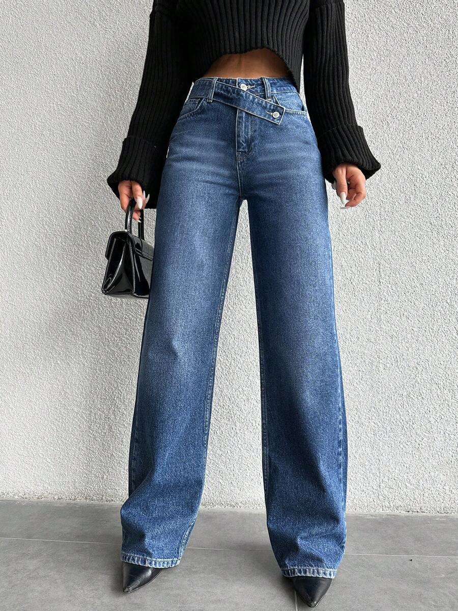 spodnie jeans dzwony