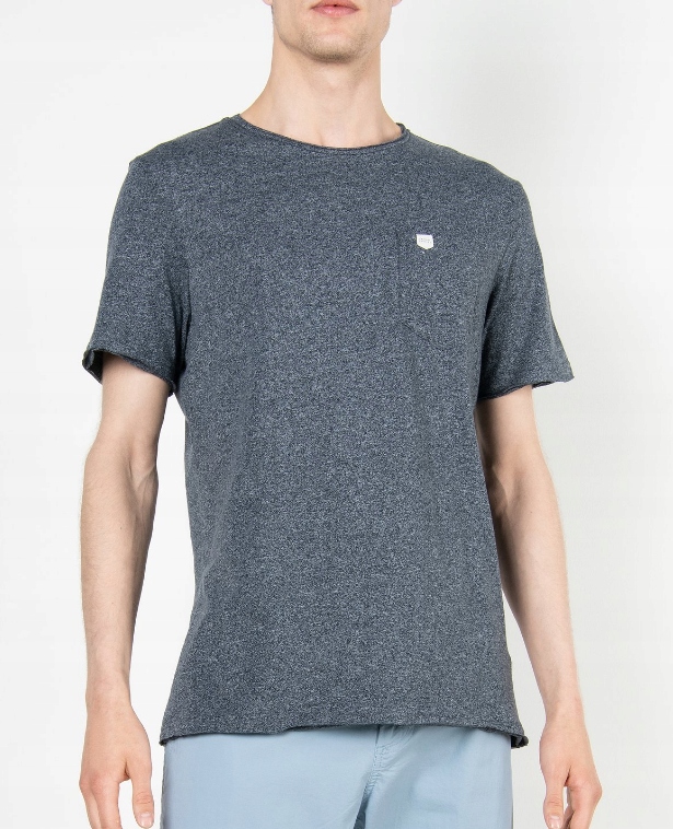 szary t-shirt wzór melanż