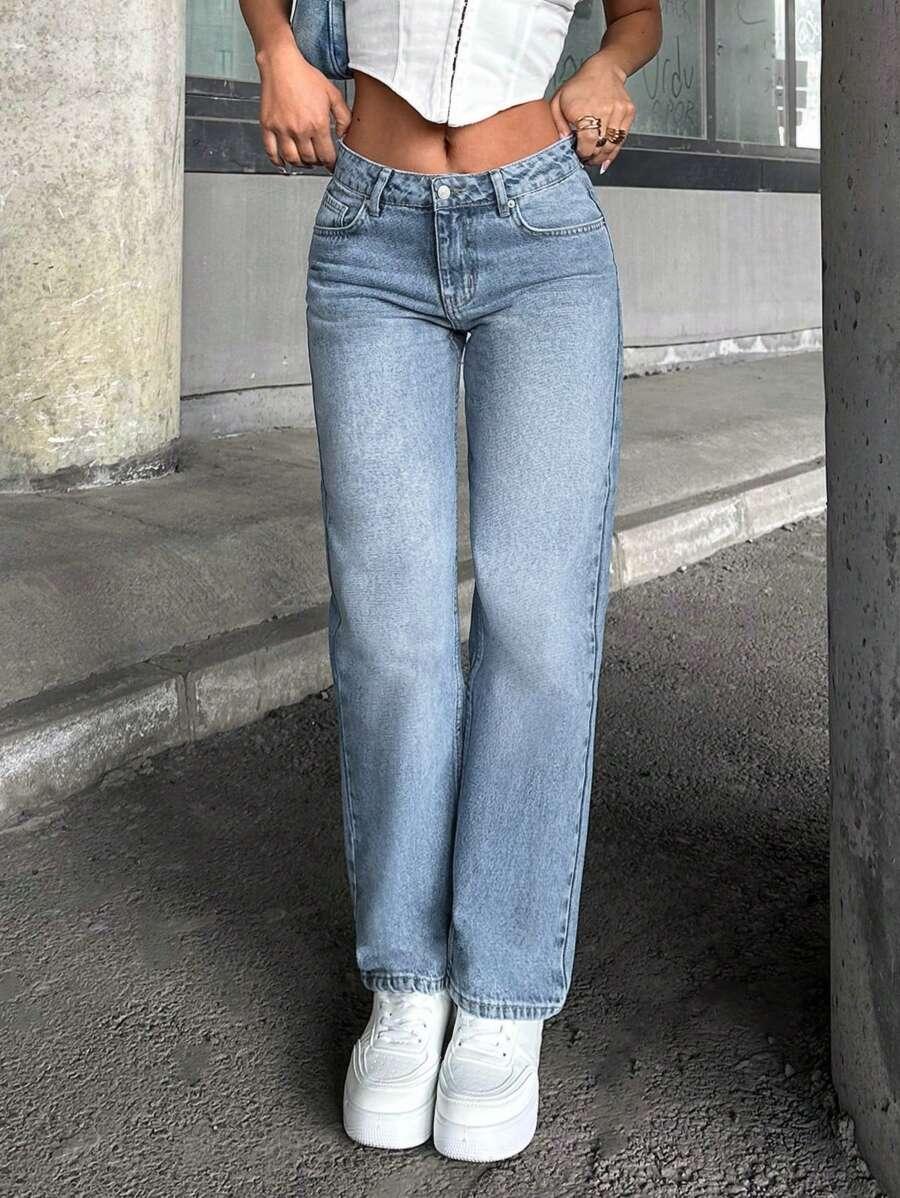 NIEBIESKIE SPODNIE JEANS
