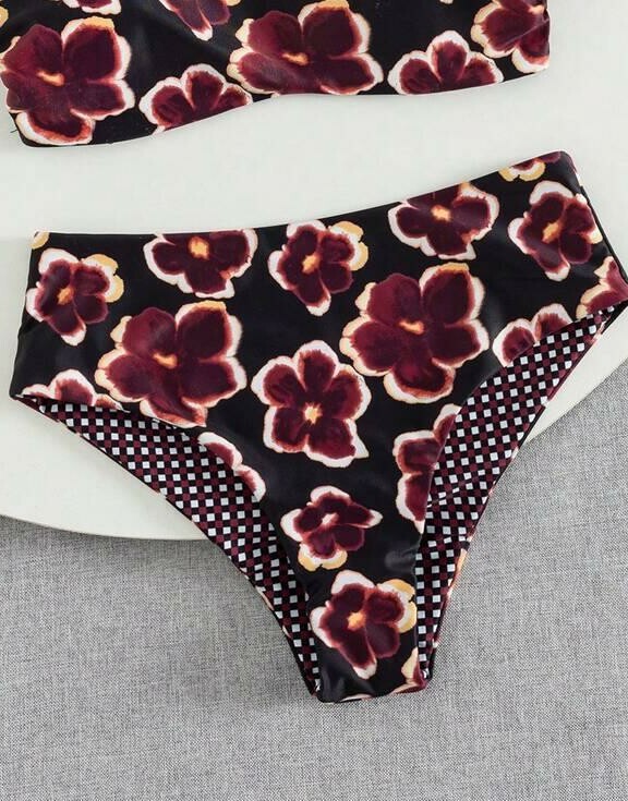 dół od bikini print