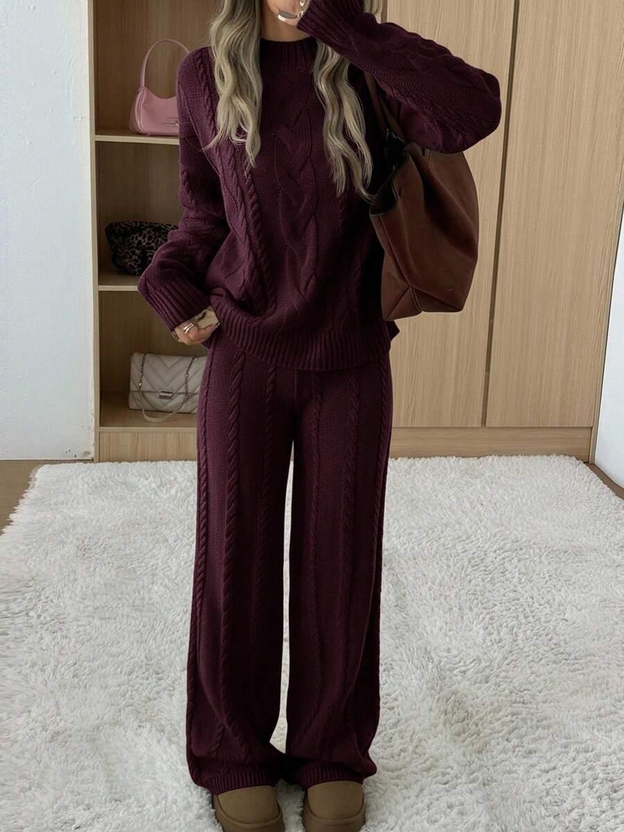 KOMPLET SWETER SPODNIE