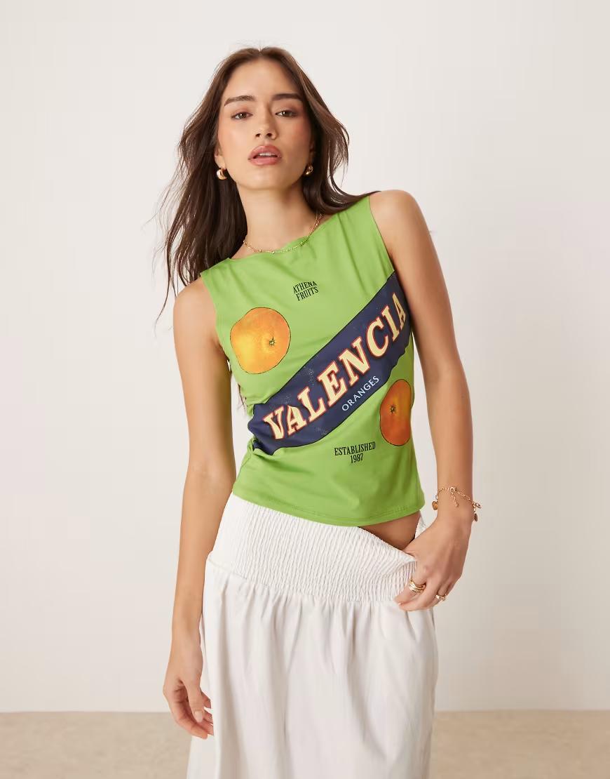 TOP BEZ RĘKAWÓW PRINT 