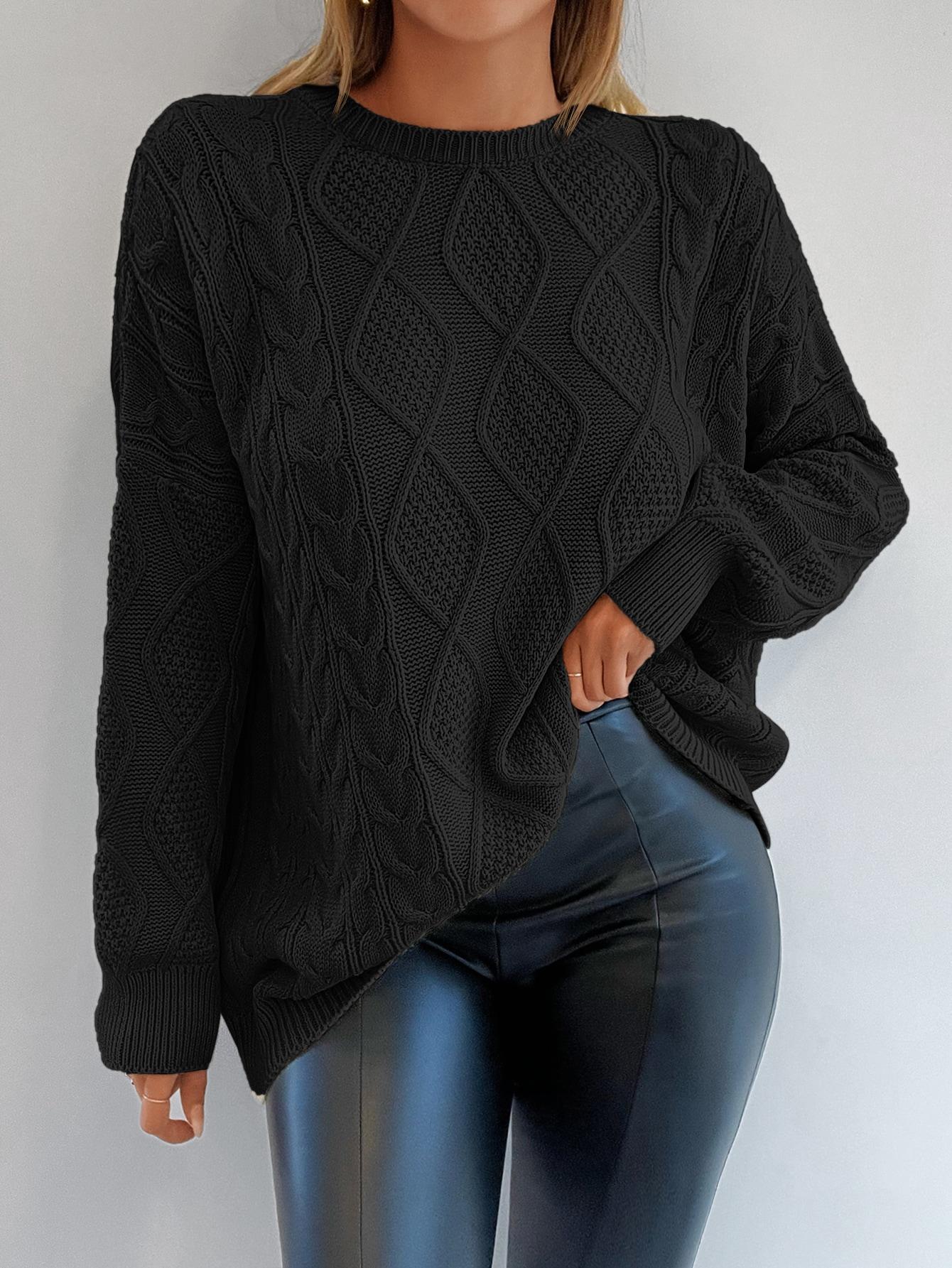 CZARNY SWETER OVERSIZE 