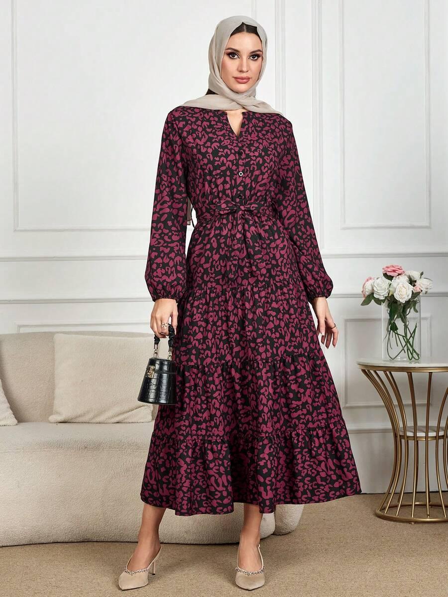 maxi sukienka animal print
