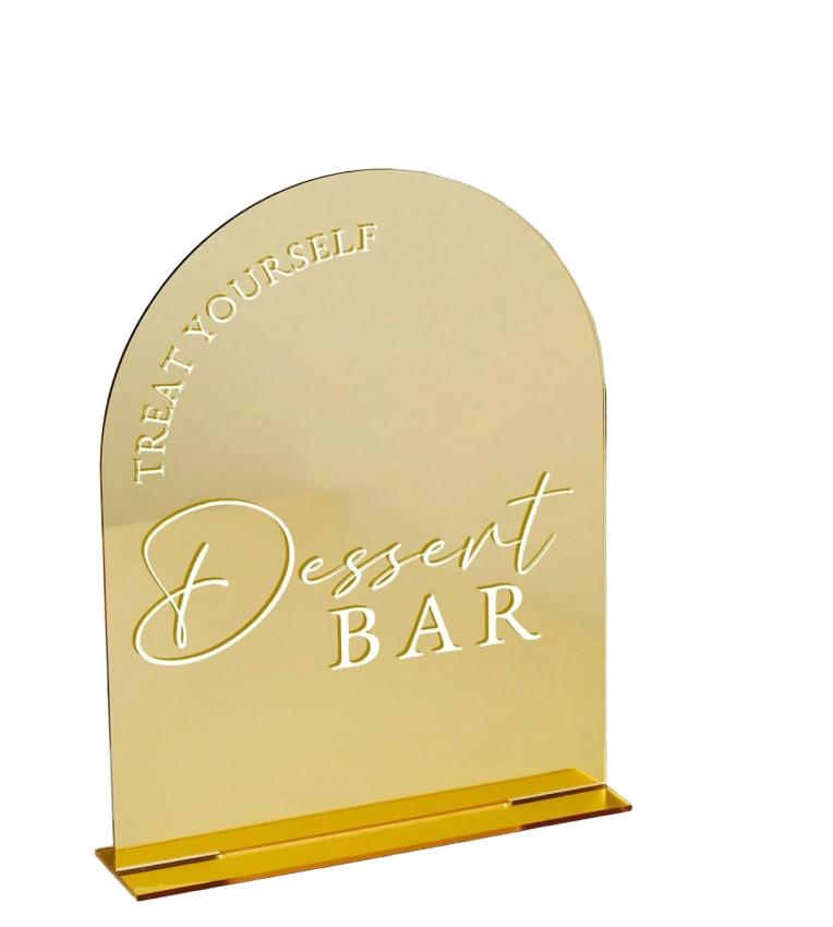 TABLICZKA STOJAK DESERT BAR