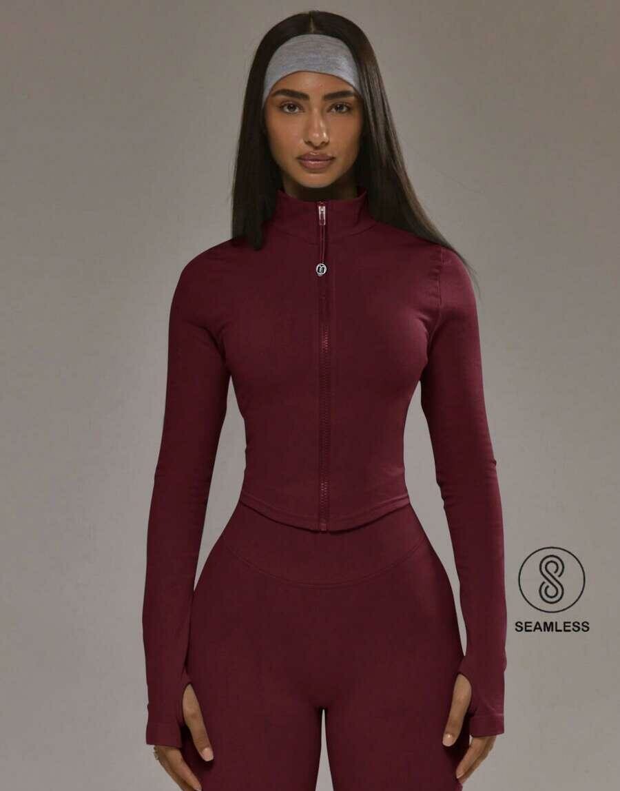 BORDOWA ROZPINANA BLUZA