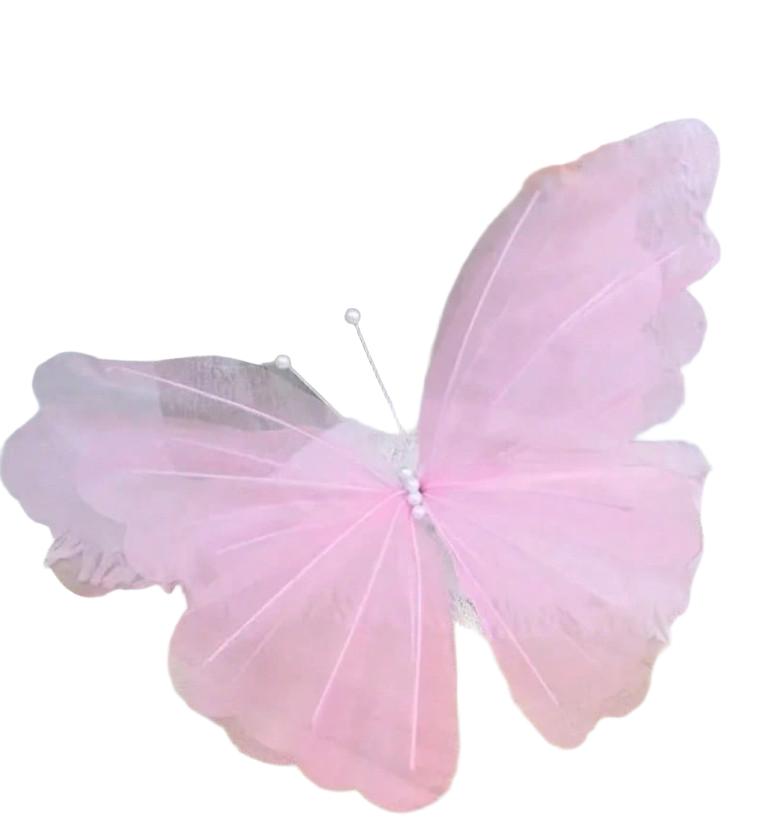 różowy motyl dekoracja