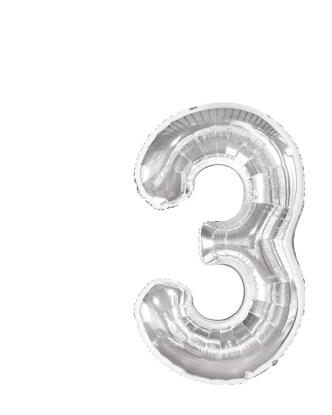 srebrny balon 3
