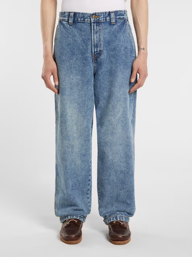 NIEBIESKIE SPODNIE BAGGY JEANS
