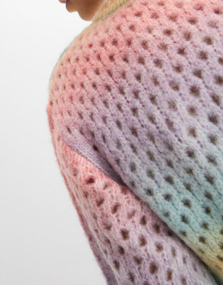 DZIANINOWY SWETER EFEKT OMBRE