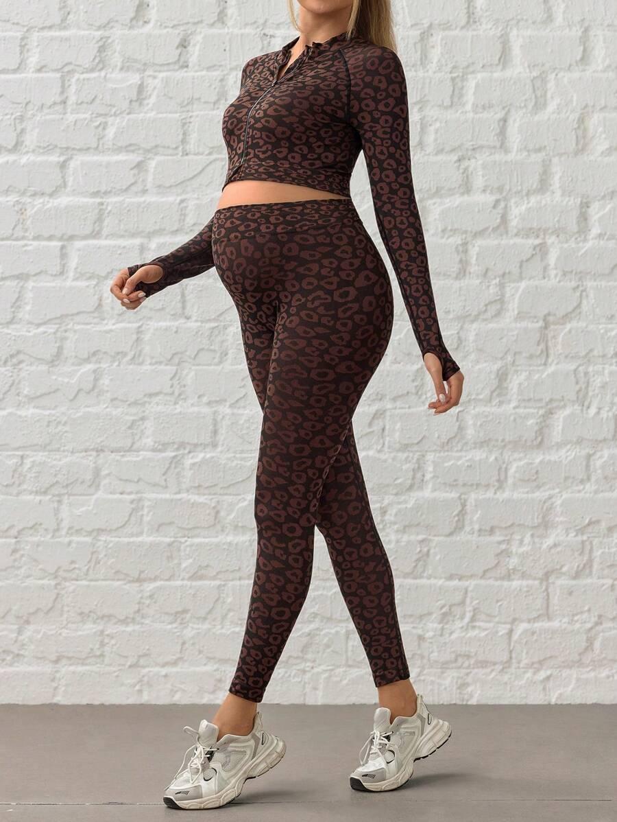 ciążowy komplet bluza legginsy