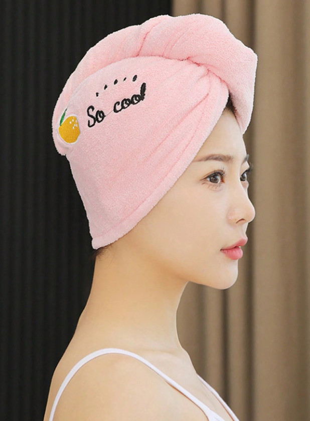 różowy turban na głowę